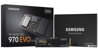 Накопитель SSD Samsung 250GB 970 EVO M.2 2280 PCI-E x4 (MZ-V7E250B)