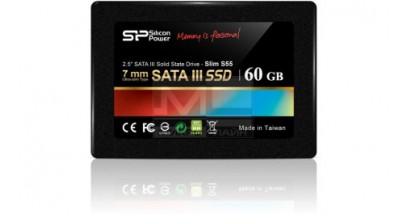 Накопитель SSD Silicon Power 60GB 2,5"" SATA S55 550/530 MB/s 7mm ультратонкий