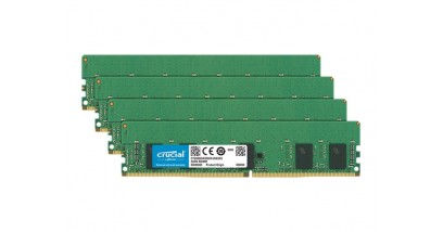 Модуль памяти Crucial 16GB DDR4 Kit (4x4GB) 2133MHz PC4-17000 UDIMM ECC CL15, 1.2V, SRx8 (CT4K4G4WFS8213)