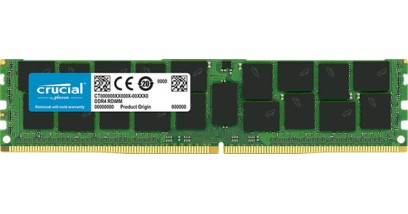 Модуль памяти Crucial 16GB DDR4 2666MHz PC4-21300 RDIMM ECC Reg CL19, 1.2V, SRx8 (CT16G4RFD4266)