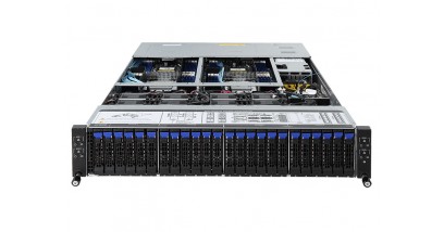 Серверная платформа Gigabyte H261-Z60 2U - 4 nodes, AMD EPYC 7000 series, 8 x LGA SP3 sockets, 8 x Intel I350-AM2, DDR4, 24 x SATA/SAS hot-swappable HDD/SSD bays 6NH261260MR-00-XXX