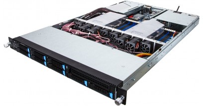 Серверная платформа Gigabyte R180-F28 (Rev.132) 1U Intel Xeon E5-2600 V3 / V4, 24 x RDIMM/LRDIMM , 8 x 2.5"" hot-swappable HDD/SSD, 2 x GbE LAN, 2 x 800W 80 PLUS Platinum