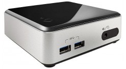Платформа INTEL NUC Original BOXD54250WYK2 i5 4250U (1.3)/GMA 5000/No OS/65W/black/silver/Dual DP+HDMI/2xmPCI-E/SATA3/Audio/RJ-45/4xUSB 3.0
