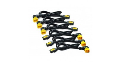 Power Cord Kit (6 ea), Locking, C13 TO C14 (90 Degree), 0.6m