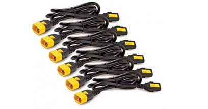 Power Cord Kit (6 ps), Locking, IEC 320 C13 to IEC 320 C14, 10A, 208/230V, 1,8m