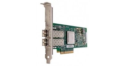 Адаптер Dell 406-10695 QLogic QLE2562, Dual Port, 8Gbps Fibre Channel PCIe HBA Card, Full Height