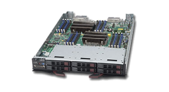 Блейд сервер Supermicro SBI-7128R-C6 - Blade Module 2xLGA2011-R3, Intel®C612, 16xDDR4, 6x2.5""HDD, 2xGbE, IPMI