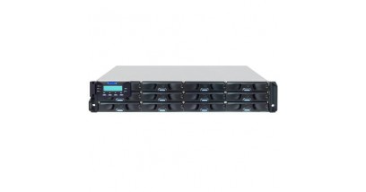 Система хранения Infortrend ESDS 1012R0L-B EonStor DS 1000 2U/12bay, 2x Controller including 2x6Gb SAS EXP, 8x1G iSCSI ports +2x host board, 2x2GB