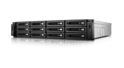 Модуль расширения Qnap REXP-1220U-RP Expansion unit with SAS interface, 12 HDD, rackmount, 2 PSU. W/o rail kit RAIL-A03-57