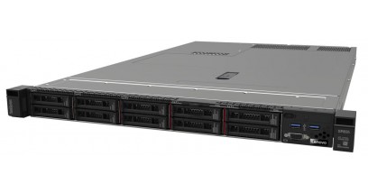 Сервер Lenovo ThinkSystem SR635 Rack 1U,1xEpyc Rome 16C(155W/3.0GHz),1x32GB/3200/RDIMM-A,no HDD(upto10),SW RD,noGbE,1x750W,1x2,8m pow/cab