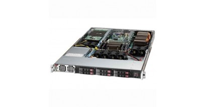Серверная платформа Supermicro SYS-1018D-FRN8T 1U Xeon D-1587, 4xDDR4, 4x2.5""HDD, 2x10GbE+6xGbE, IPMI, 2x400W
