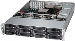 Серверная платформа Supermicro SSG-6028R-E1CR12T 2U 2xLGA2011 2x920W, iC612, 16xDDR4, 12x3.5""HDD, 2x10GbE, IPMI 2x920W