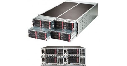 Серверная платформа Supermicro SYS-F628R3-RTB+ 4U (4 Nodes) 2x2LGA2011 6x3.5"" Hot-swap SATA3 HDD Bays, 2x1280W