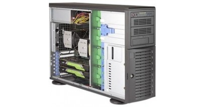 Серверная платформа Supermicro SYS-7049A-T 4U/Tower 2xLGA3647 C621, 16xDDR4, 8x3.5"" bays, 2x1GbE, IPMI 1200W