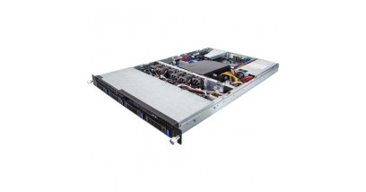 Серверная платформа Gigabyte R160-S34 E5-2600 V3/V4, 8xRDIMM/LRDIMM ECC DIMM slots, 4x3.5"" hot-swappable HDD/SSD bays, 1xSlim type ODD in option, 4xGbE LAN ports (Intel I210), 1x600W
