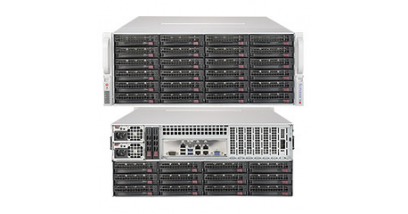 Серверная платформа Supermicro SSG-6049P-E1CR36L 4U 2xLGA3647 no DIMM(16)/ 3008RAID HDD(36)LFF/ 2x10Gbe/ 5xFH/ 2x1200W
