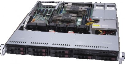 Серверная платформа Supermicro SYS-1029P-MTR 1U 2xLGA3647 iC621, 8xDDR4, 8x2.5"" bays, 2x1GbE, IPMI, 2x600W