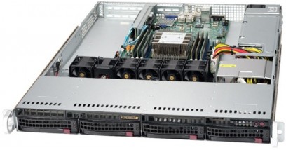 Серверная платформа Supermicro SYS-5019P-WT 1U 1xLGA3647 iC622, 6xDDR4, 4x3.5"" bays, 2x10GbE, IPMI 600W