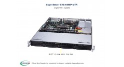 Серверная платформа Supermicro SYS-6019P-MTR 1U 2xLGA3647 C621, 8xDDR4, 4x3.5"" bays, 2x1GbE, IPMI 2x600W
