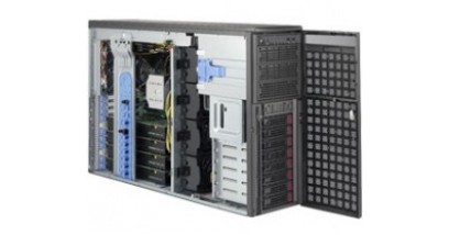 Серверная платформа Supermicro SYS-7049GP-TRT 4U/Tower 2xLGA3647 C621, 16xDDR4, 8x3.5"" bays, 2x10GbE, IPMI 2x2200W