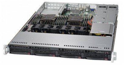 Серверная платформа Supermicro SYS-6019P-WTR 1U 2xLGA3647 C621, 12xDDR4, 4x3.5"" bays, 2x1GbE, IPMI 2x750W