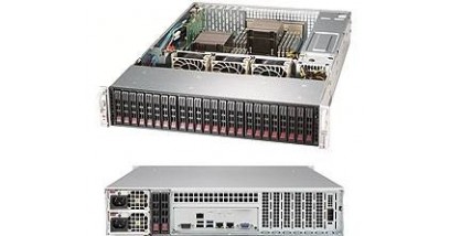 Серверная платформа Supermicro SSG-2028R-ACR24H 2U 2xLGA2011 16 DIMMs, 24 x 2.5"" hot swap bays, SAS3 (3 x LSI3108), 2 x 10GbE, IPMI 2x920W