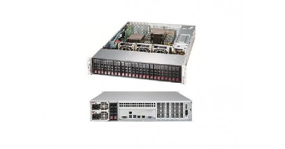 Серверная платформа Supermicro SSG-2029P-E1CR24H 2U 2xLGA3647 iC622 , 16xDDR4, 24x2.5"" bays, 2x10GbE, IPMI, 2x1200W