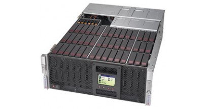 Серверная платформа Supermicro SSG-6049P-E1CR45L 4U 2xLGA3647 С621, Up to 3TB ECC 3DS LRDIMM, Broadcom 3008, SATA3 RAID 0, 1, 5, 10; RJ45, 2x1600W