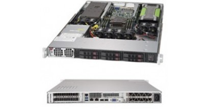 Серверная платформа Supermicro SYS-1019GP-TT 1U 1xLGA3647 C621,USB 3.0,3xRJ45,1xCOM DDR4 2666/2400/2133 МГц RDIMM/LRDIMM/ECC 6x2.5"" SAS/SATA Hot-swap 1400W