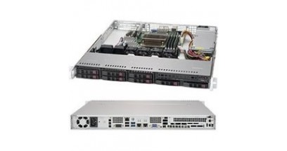 Серверная платформа Supermicro SYS-1019S-MC0T 1U LGA1151 Short form factor, C236 chipset, 4 x DIMMs,LSI 3008 SAS3, 2 x PCIe3.0, 2 x 10GbE, IPMI, 340W