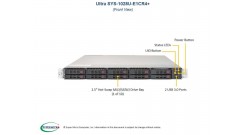 Серверная платформа Supermicro SYS-1028U-E1CR4+ 1U 2xLGA2011 iC612, 24xDDR4, 10x2.5""HDD, 4xGbE. 2x750W (Complete Only) 