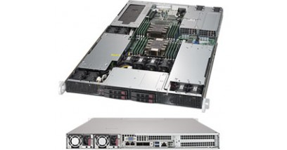 Серверная платформа Supermicro SYS-1029GP-TR 1U 2xLGA3647 iC621, 16xDDR4, 4x2.5"" bays,SIOM, 2x1600W (Complete SIOM)