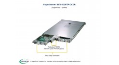 Серверная платформа Supermicro SYS-1029TP-DC0R 1U 2-hot-pluggable nodes, Dual socket P (LGA 3647), Up to 2TB ECC 3DS LRDIMM, 4 Hot-swap 2.5"" SAS3 , Broadcom 3008 SAS3 controller RAID 0, 1, 10, 1000W Redundant Power Supplies