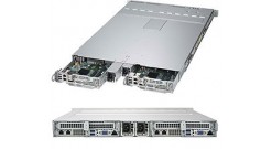Серверная платформа Supermicro SYS-1029TP-DC1R 1U (2 Nodes) 2xLGA3647 Up to 2TB ECC 3DS LRDIMM, 4 Hot-swap 2.5"" SAS3, Broadcom 3108 SAS3, RAID (0, 1, 5, 6, 10, 50, 60), 1000W