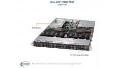 Серверная платформа Supermicro SYS-1029U-E1CR4T 1U 2xLGA3647 Up to 3TB ECC 3DS LRDIMM or RDIMM, 10 Hot-swap 2.5"" drive bays, 2x750W (Complete Only)