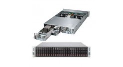 Серверная платформа Supermicro SYS-2028TP-DECR 2U (2-nodes) 2xLGA2011-r3, 16xDDR4, 12x2.5""HDD, 2x1GbE, IPMI 2x1280W