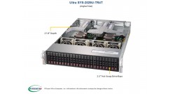 Серверная платформа Supermicro SYS-2029U-TR4T 2U LGA3647 Up to 3TB ECC 3DS LRDIMM or RDIMM, 24 Hot-swap 2.5" Drive Bays; 14 SATA3 (optional 20 SAS3 + 4 NVMe/SAS3), 2x1000W (Complete Only)
