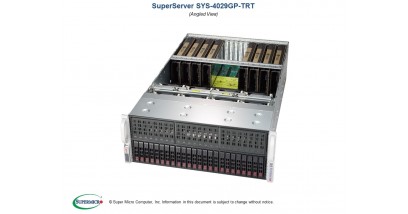 Серверная платформа Supermicro SYS-4029GP-TRT 4U 2xLGA3647, Intel C622, 24xDDR4, 24x2.5""HDD, 2x10GbE, IPMI 4x2000W