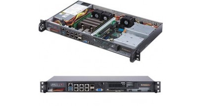 Серверная платформа Supermicro SYS-5019D-FN8TP 1U Xeon D-2146NT Up to 512GB RDIMM, 1 Internal 3.5"" or 4 Internal 2.5"" drive, 1 M.2 slot M key for SSD, 2242/8, 1 M.2 B Key for SSD/ WAN card, 4x 1GbE, 2x 10GBase-T, 2x 10G SFP+, 200W