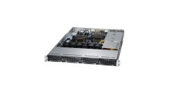 Серверная платформа Supermicro SYS-6018R-TDTPR 1U 2xLGA2011 C612 chipset, 8 DIMMs, 4 x hot-swap 3.5"" SATA3 bays, 2 x 10Gb SFP+, IPMI, 2x500W