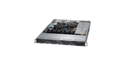 Серверная платформа Supermicro SYS-6018R-TDTPR 1U 2xLGA2011 C612 chipset, 8 DIMMs, 4 x hot-swap 3.5"" SATA3 bays, 2 x 10Gb SFP+, IPMI, 2x500W