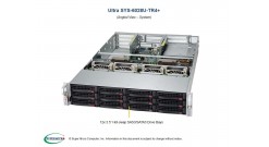 Серверная платформа Supermicro SYS-6028U-TR4+ 2U 2xLGA2011 24xDDR4, 12x3.5""HDD, 4xGbE, IPMI 2x1000W (Complete Only)