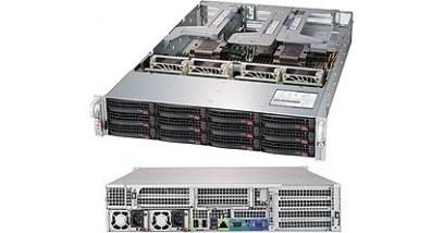 Серверная платформа Supermicro SYS-6029U-E1CRTP 2U 2xLGA3647, 24xDDR4, 12x3.5"" bays , 2x10GbE SFP+ (Complete Only)