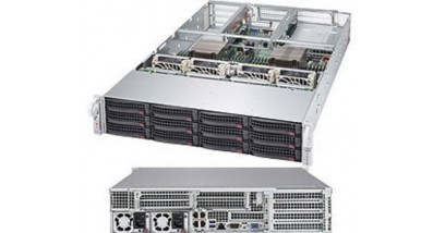 Серверная платформа Supermicro SYS-6029U-E1CRT 2U 2xLGA3647 C621, Up to 6TB DDR4 RDIMM, 12 Hot-swap 3.5"" HDD, 2x10GBase-T (Complete Only)