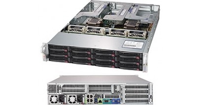 Серверная платформа Supermicro SYS-6029U-TR4 2U 2xLGA3647 24xDDR4, 12x3.5""HDD, 4x1GbE, IPMI (Complete Only)