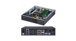 Серверная платформа Supermicro SYS-E200-9A Atom C3558, Single socket FCBGA 1310 System on Chip 1 fixed 2.5"" SSD bay Up to 256GB ECC RDIMM DDR4 2400MHz or 64GB ECC/non-ECC UDIMM in 4 sockets 1 PCI-E 3.0 x4 (in x4 slot), M.2 PCI-E 3.0 x2 and SATA
