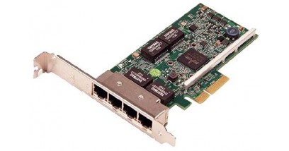 Сетевой адаптер Dell NIC Broadcom 5719 QP 1Gb Network Interface Card, Full Height - Kit