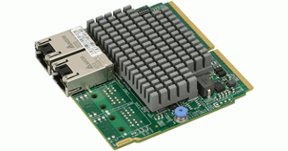 Сетевой адаптер Supermicro AOC-MTG-I2TM-O - Ethernet 10GbE CNA dual port (Intel X550), SIOM card, 2?RJ45