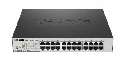 Коммутатор D-Link DGS-1100-24P/ME/B2A с 12 портами 10/100/1000Base-T и 12 портами 10/100/1000Base-T с поддержкой РоЕ