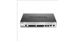 Коммутатор D-Link DGS-1210-12TS/ME, с 10 портами 1000Base-X SFP и 2 портами 10/1..